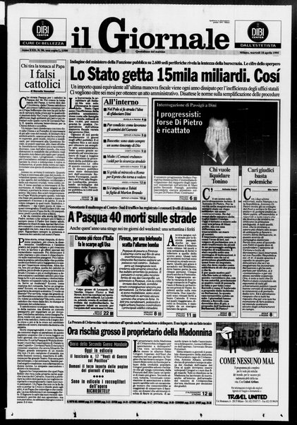 Il giornale : quotidiano del mattino